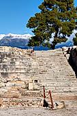 The palace of Festos. The stairs descending to the West Court and Theatral Area.